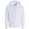JACK & JONES 3907 / Unisex mikina na zips - white S