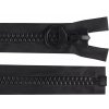 Kostený zips extra veľký No 20 dĺžka 80 cm, 90 cm - 1 ks 2 (90 cm) čierna