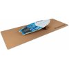 BoarderKING Indoorboard Wave, balančná doska, podložka, valec, drevo/korok (FIA2-BoardWhite)