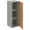 Hobis Policová skriňa Drive, 40x111x42 cm, buk/sivá