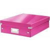 Leitz Organizační box Click & Store M růžová