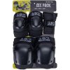 187 Killer Pads Adult Six Pack Set Black - XS