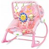 Vibrujúce hrajúce lehátko pre deti hojdačka vibračné ružové 18 kg