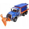 Bruder 02816 MACK nákladné auto s pluhom na sneh