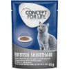 Concept for Life British Shorthair Adult - Vylepšená receptúra! - ako doplnok: 12 x 85 g Concept for Life British Shorthair