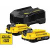 Stanley SFMCB12D2-QW 18V STANLEY® FATMAX® V20 STARTOVACÍ SADA 2,0AH