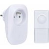 Zvonček Solight bezdrôtový zvonček s elektrickou zásuvkou, do zásuvky, 250 m, biely, learning code (1L71)