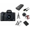 Digitálny fotoaparát Canon EOS M50 Mark II čierny - Premium Live Stream Kit (4728C037)