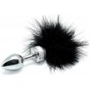 RIMBA BUTT PLUG SMALL WITH BLACK FEATHER