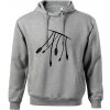 Konektory - Oversized mikina pánska Moon - kratšia + širšia - 2XL ( Tmavosivý melír )