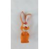 HRAČKY SALAČ Zajac pískací - oranžový LATEX 17 cm