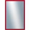 DANTIK - Zrkadlo v rámu, rozmer s rámom 40x60 cm z lišty PERLA červená lesklá (2878)