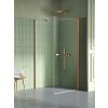 New Trendy New Soleo Copper Brushed sprchovací kút 90x70 cm štvorcová medená brúsené/priehľadné sklo K-2283
