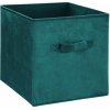 5five Simply Smart úložný box kartónový polyesterový 31 cm x 31 cm x 31 cm tyrkysový