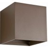 REDO 90174 VARY exteriérové nástenné svietidlo POWER LED 2x6W 744lm 3000K IP54 hnedá