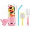 Prenostný mixer, smoothies s baterkou HD-04 pink