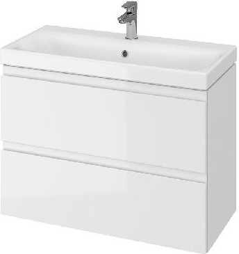 Cersanit Moduo - Skrinka s umývadlom, 57x80x38 cm, 2 zásuvky, biela S801-225-DSM
