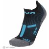 UYN RUN 2IN ponožky, Black/Turquoise 45/47