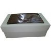 Krabica s okienkom 28x18x10cm kus Biela