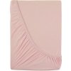 Kvalitex Luxusné bavlna Jersey prestieradlo s lycrou svetlo ružová 180x200