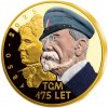 TGM - pamätná minca zušľachtená rýdzim zlatom a kolorovaním