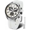 Vostok Europe 6S30/325A743S Bílý silikonový řemínek luminiscenční