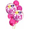 Sada nafukovacích balónov BABY GIRL ružová