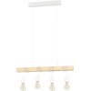 Luster Eglo 43704 TOWNSHEND 4xE27 60 W biely/hnedý