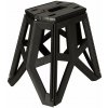 KIK KX3294 Skladacia kempingová stolička 39,5 cm, čierna