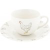 Clayre & Eef Šálka s podšálkom Little Chicken - 0,2l - Clayre & Eef