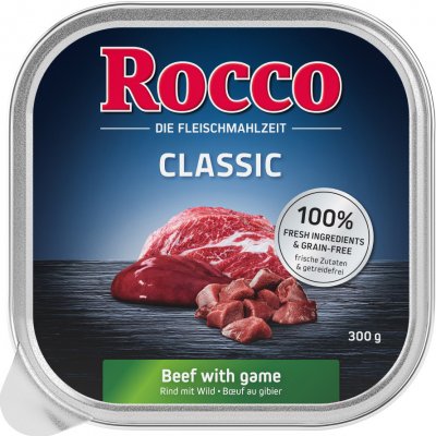 Rocco Classic mištičky 9 x 300 g - hovädzie s divinou