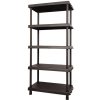 Mamutex Plastový regál VARIO 1645x820x400 mm 5 políc čierny