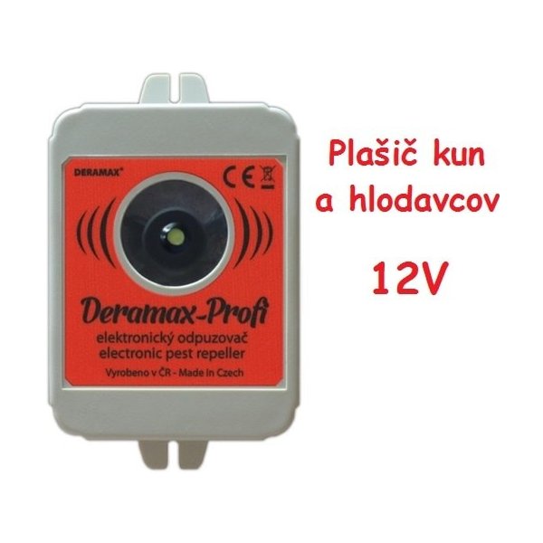 Lapač a odpudzovač Deramax Profi ultrazvukový plašič s adaptérom