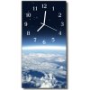 Sklenené hodiny vertikálne Vesmír farebná krajina 30x60 cm