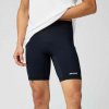 Pánske kompresné legíny s vysokým pásom Brooks MOVEMENT HALF TIGHTS čierne 211593-001 - XL