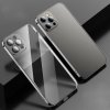 AppleKing priesvitný kryt proti odtlačkom prstov s pokoveným rámčekom pre iPhone 12 - čierny - možnosť vrátiť tovar ZADARMO do 30tich dní