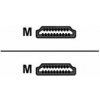 Delock High Speed HDMI with Ethernet - Kabel HDMI s ethernetem - HDMI s piny (male) do HDMI s piny (male) - 2 m - konektor 90°
