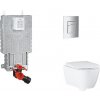 Grohe Uniset - Set predstenovej inštalácie, klozetu, dosky SoftClose a tlačidla Skate Cosmopolitan, matný chróm SANI15BB2111