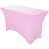 TENTino Elastický poťah EXTREME na skladací stôl 120-122x60 cm VIAC FARIEB Farba obrusu: SVETLORUŽOVÁ / PINK