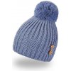Little Angel Čiapka pletená brmbolce gombíky Outlast ® Oceľová Veľ. 5 (49 - 53 cm)