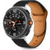 Tech-Protect Leather Fit remienok na Samsung Galaxy Watch 8 / Classic (40 / 44 / 46mm), black
