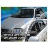 Deflektory - Protiprievanové plexi Toyota Avensis 5D Combi 1997-2003 (+zadné)