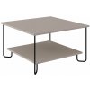 Sivý konferenčný stolík 80x80 cm Tonka – Marckeric