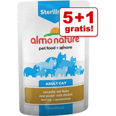 Almo Nature Sterilised s treskou 6 x 70 g