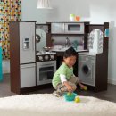 KidKraft drevená rohová kuchyňka s efekty Ultimate Corner Play hnědá