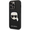 Puzdro Karl Lagerfeld PU Saffiano Karl Head iPhone 14 Pro Max - čierne