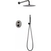 Imex GTM039/BGM MONZA termostatický duálny sprchový systém black gun metal