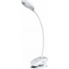 Rabalux 6448 Harris stmievateľné štipcové stolové LED svietidlo 60mm 4W/180lm 4000K IP20 biela