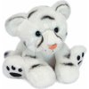 Plyšový snežný tiger Baby White Tiger Histoire d’ Ours v darčekovom balení biely 18 cm od 0 mes