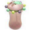 Melii Abacus Straw Sippy Cup hrnček s rúrkou Pink 340 ml